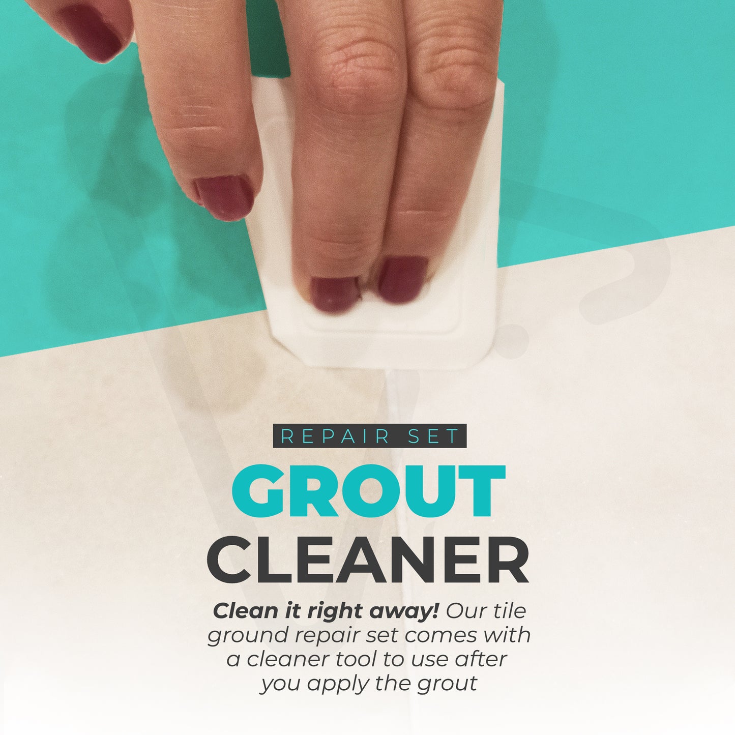 White 13.4 oz Tile Grout Repair Kit - 380 Gr,Fast Drying Restore and Renew Grout Line