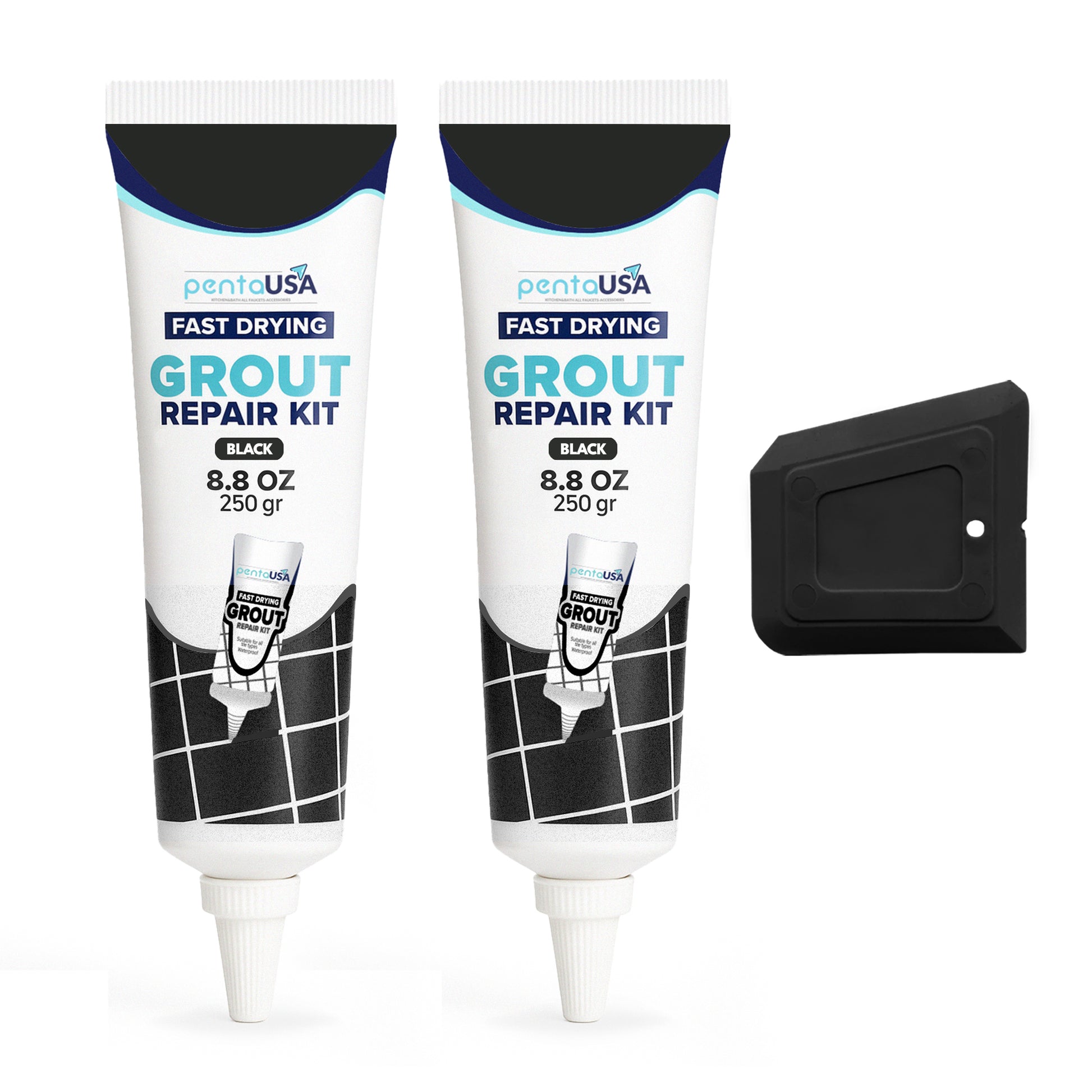 2 Pack Beige Tile Grout- 8.8 oz,Repairs and Renews Tile Grout in Bathr PentaUSA 2 Pack Beige Tile Grout- 8.8 oz,Repairs and Renews Tile Grout in Bathr PentaUSA
