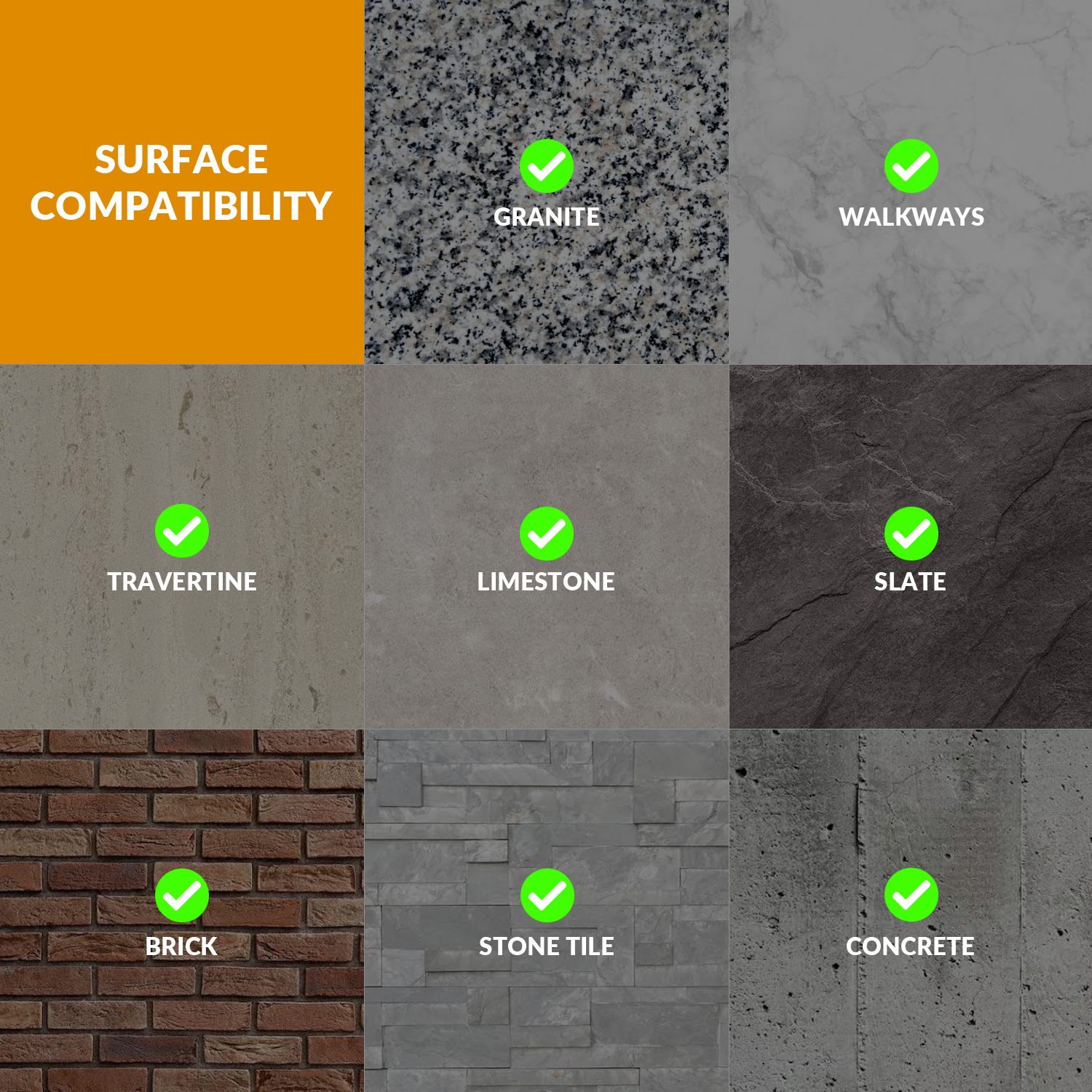 Stone & Marble Sealer 17 oz - 500 ML, Water-Based Matte Finish Protector for Pavers, Brick & Tile