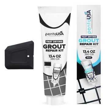 Premixed Tile Grout - 13.4 oz 380 Gr. Grout Filler Repairs Renews Tube, Fast Drying Grout Repair Kit